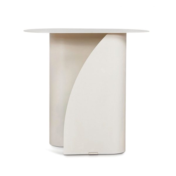 ELAVI Side Table - Ivory White