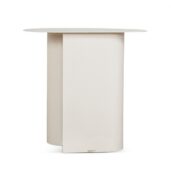 ELAVI Side Table - Ivory White