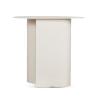 ELAVI Side Table - Ivory White