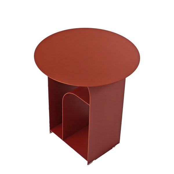 RENIVA Side Table - Burgundy Red