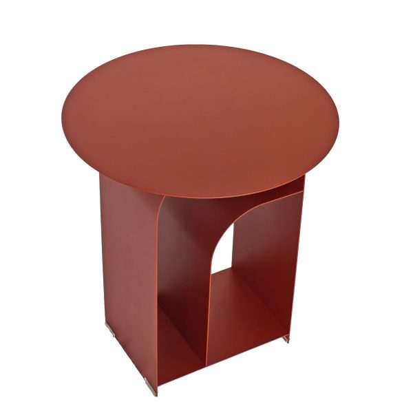 RENIVA Side Table - Burgundy Red