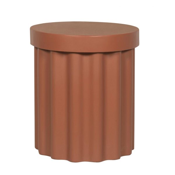KIRELI Side Table - Terracotta
