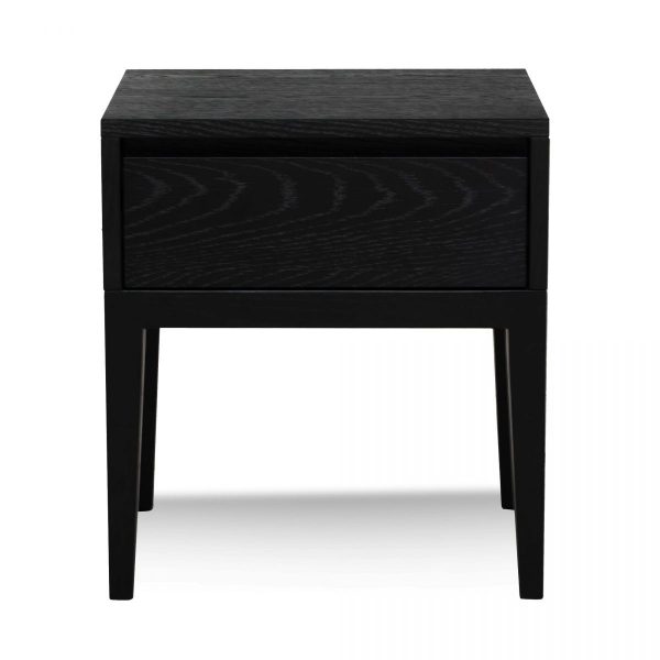 NELORO Bedside Table - Black