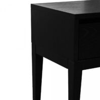 NELORO Bedside Table - Black