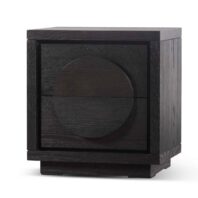 TALOLO Bedside Table - Textured Espresso Black
