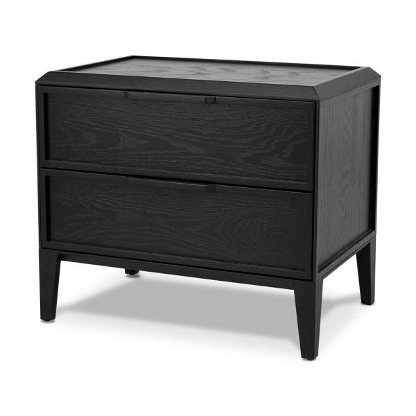 GALORA Side Table - Black Oak