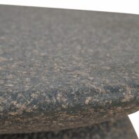 GALAVINA Side Table - Charcoal Latte (Black)