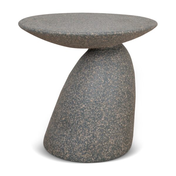 GALAVINA Side Table - Charcoal Latte (Black)