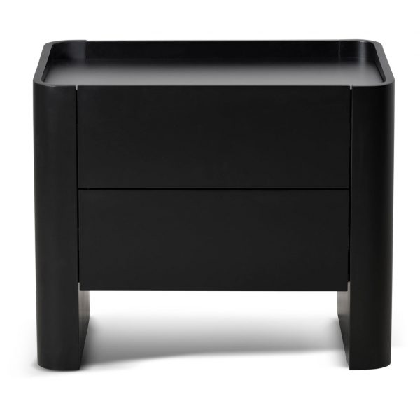 VELONORA Bedside Table - Matte Black
