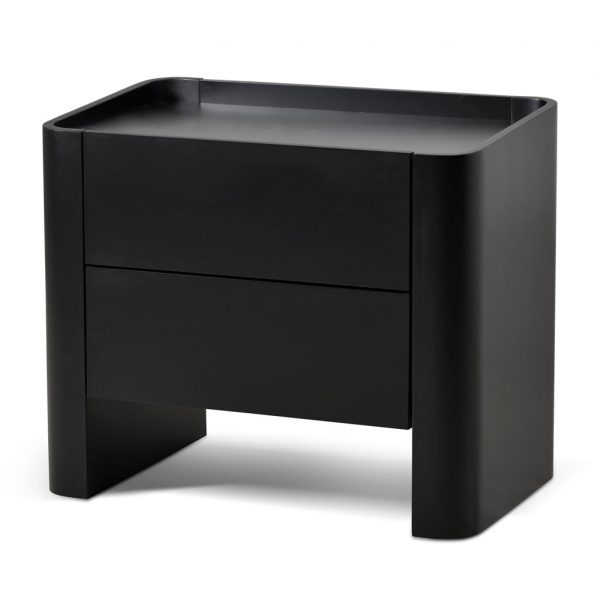 VELONORA Bedside Table - Matte Black