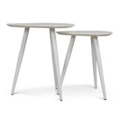 HARENA Side Table - Full White