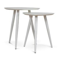 HARENA Side Table - Full White