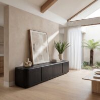 HARARA TV Unit - Full Black