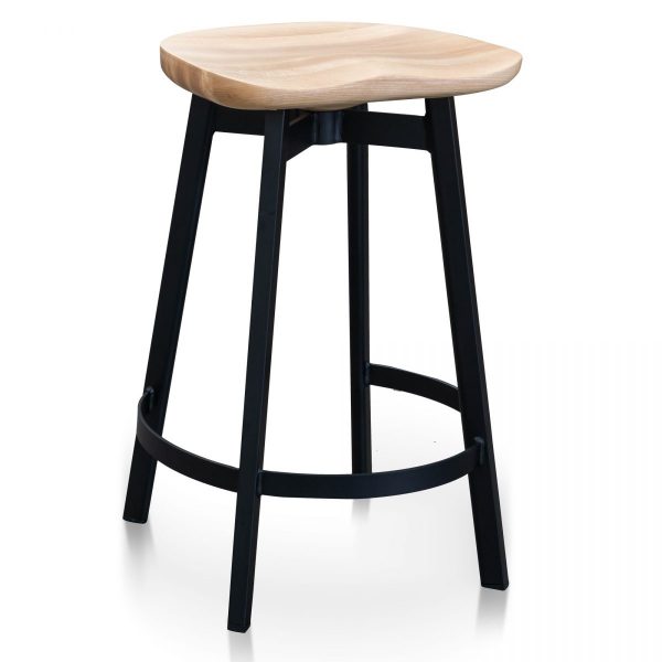 RELORIVA Bar Stool - Natural & Black
