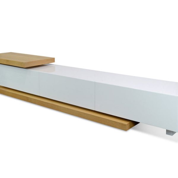 TARIRIVA TV Unit - Natural & White