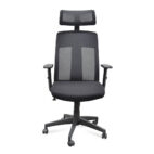 GALOSA Office Chair - Black Mesh & Black