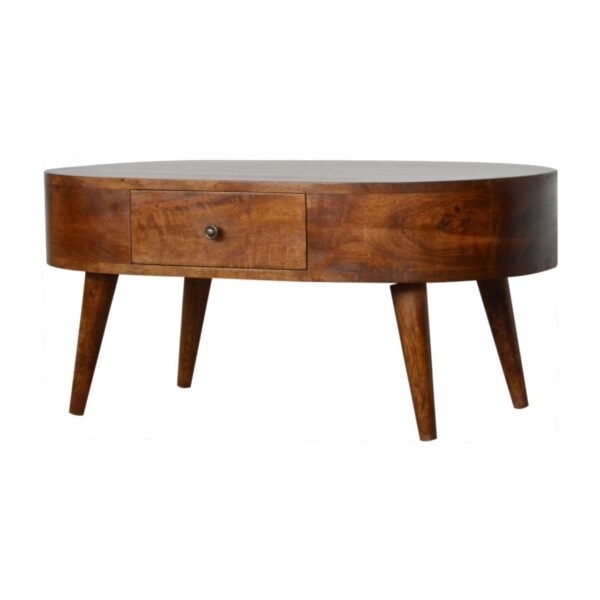 KIRALO Coffee Table - Chestnut, 400 H x 850 W x 550 D mm