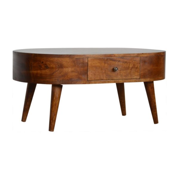 KIRALO Coffee Table - Chestnut, 400 H x 850 W x 550 D mm