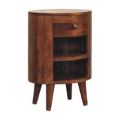 KIROVI Bedside Table - Chestnut
