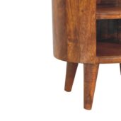 KIROVI Bedside Table - Chestnut