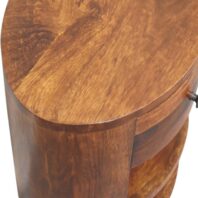 KIROVI Bedside Table - Chestnut