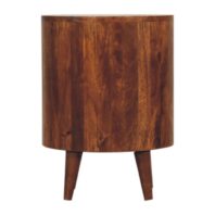 KIROVI Bedside Table - Chestnut