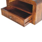 LANOMA Bedside Table - 1 drawer, Chestnut