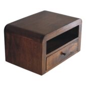 LANOMA Bedside Table - 1 drawer, Chestnut