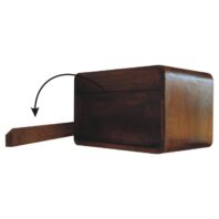 LOREMA Bedside Table - 3 drawers, Chestnut