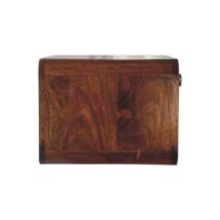 LOREMA Bedside Table - 3 drawers, Chestnut