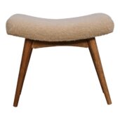 MARANO Bench - Design A, Cream Bouclé