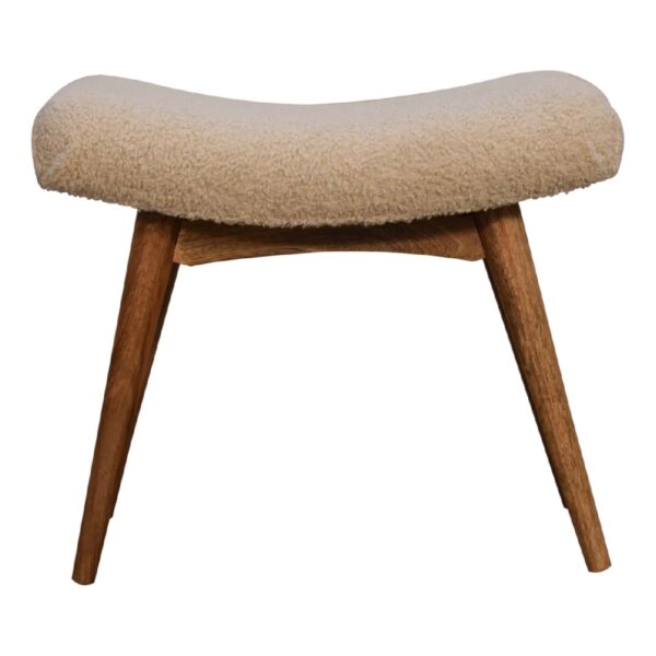 MARANO Bench - Design A, Cream Bouclé