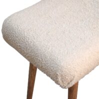 MARANO Bench - Design A, Cream Bouclé