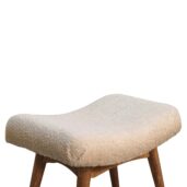 MARANO Bench - Design A, Cream Bouclé