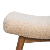 MARANO Bench - Design A, Cream Bouclé