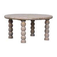 RALINO Coffee Table - Turned spindle legs, 400 H x 800 W x 800 D mm