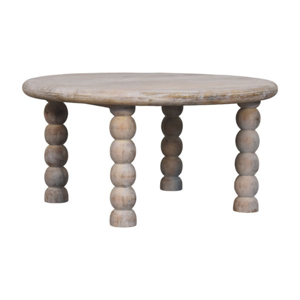 RALINO Coffee Table - Turned spindle legs, 400 H x 800 W x 800 D mm