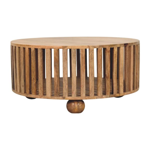 SERIRO Coffee Table - Bun feet, Oak-ish