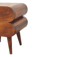 TALARIVA Bedside Table - Design A, Chestnut