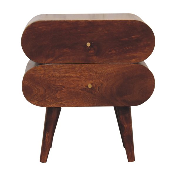 TALARIVA Bedside Table - Design A, Chestnut
