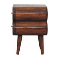 TALARIVA Bedside Table - Design A, Chestnut