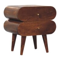 TALARIVA Bedside Table - Design A, Chestnut