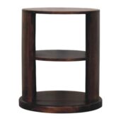 TAROTA Side Table - 2 shelves, California Walnut