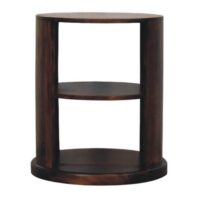 TAROTA Side Table - 2 shelves, California Walnut
