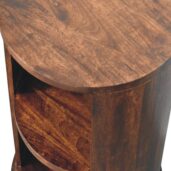 TAROTA Side Table - 2 shelves, California Walnut