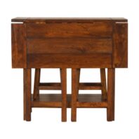 ZELESA Breakfast Table Set - Design A, Chestnut