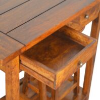 ZELESA Breakfast Table Set - Design A, Chestnut