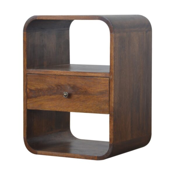ZELETA Bedside Table - 1 drawer, Chestnut