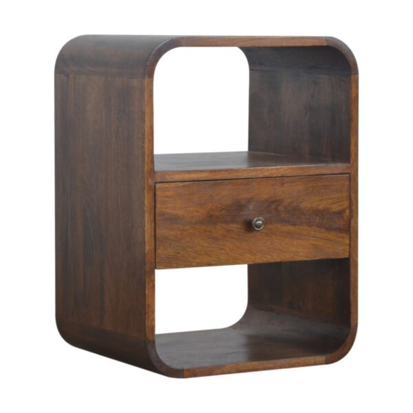 ZELETA Bedside Table - 1 drawer, Chestnut